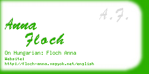 anna floch business card